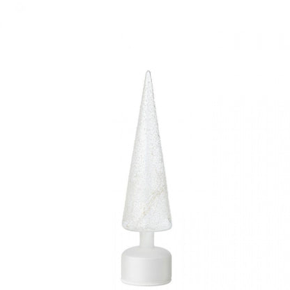 Lampa LED Boom z obrotowym szklanym kloszem, biała/przezroczysta, zestaw 2 szt. J-Line