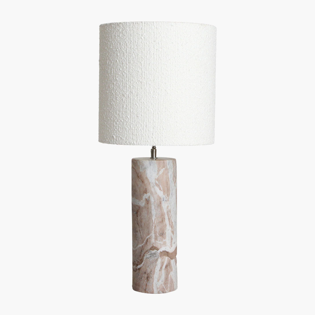 Nóżka lampy Fantasy Brązowy Marmur Okrągła Surowce