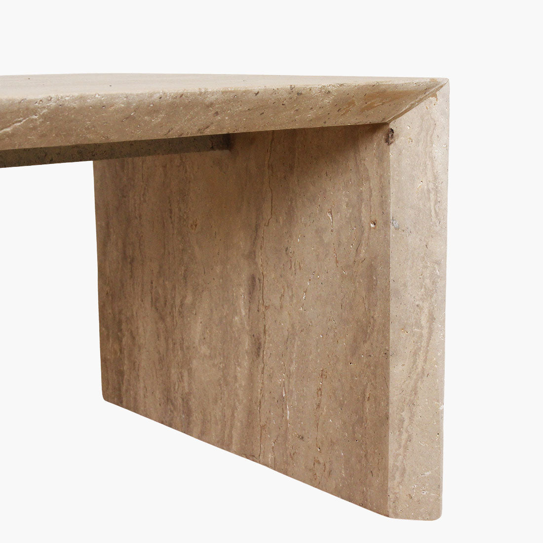 Stolik kawowy z trawertynu Sleaky Raw Materials