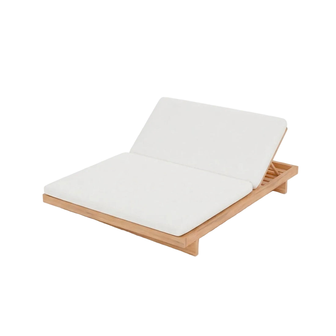 Podwójne leżaczki plażowe Pantai Natural White Bazar Bizar