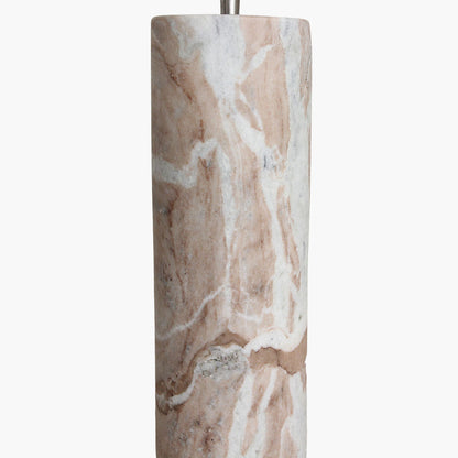 Nóżka lampy Fantasy Brązowy Marmur Okrągła Surowce