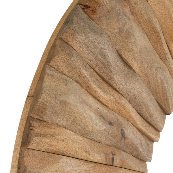Lustro ścienne Curve owalne drewno naturalne 152x6x92cm J-Line