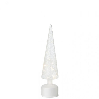 Lampa LED Boom z obrotowym szklanym kloszem, biała/przezroczysta, zestaw 2 szt. J-Line