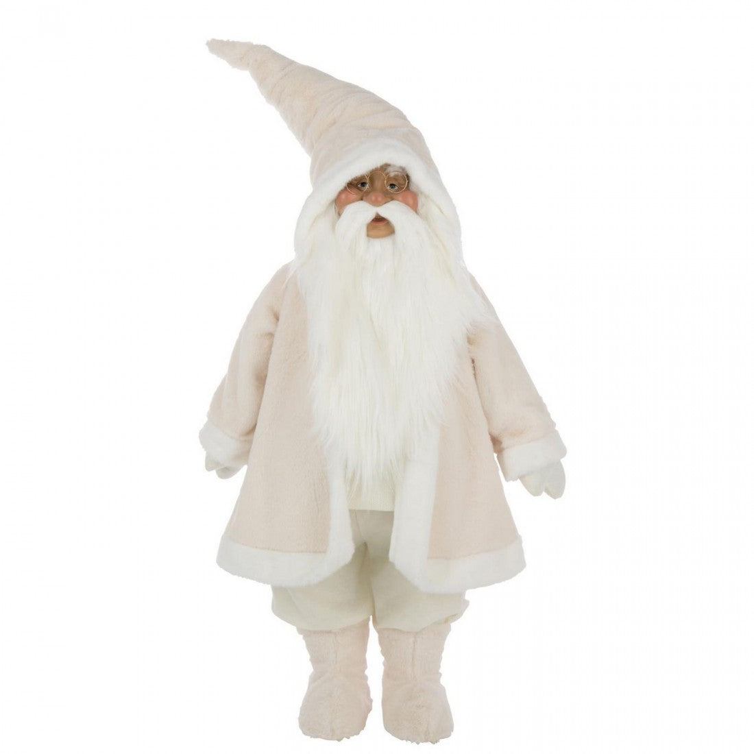 Okulary Świętego Mikołaja Poliester Białe H155cm J-Line