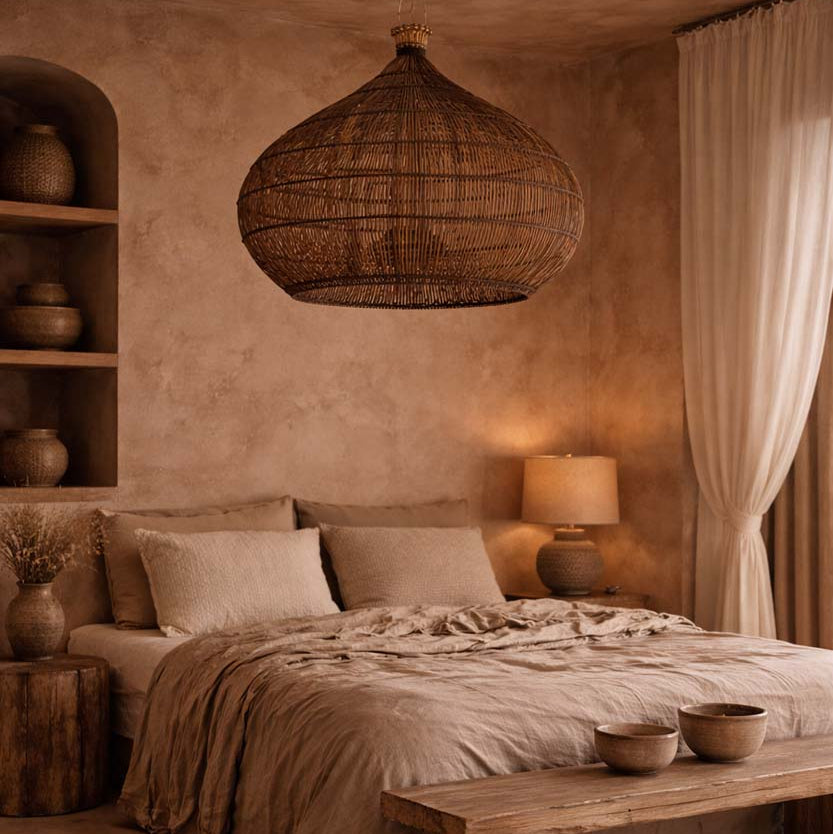 Lampa wisząca Desert Gourd Ciemny Orzech Large Bazar Bizar