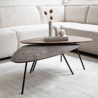 DTP Home Stolik kawowy Scala Plectro Earth Zestaw 2 szt.