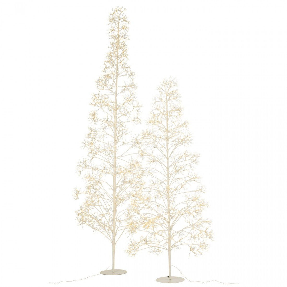Choinka 2700 LED Metal Biała Średnia H210cm J-Line