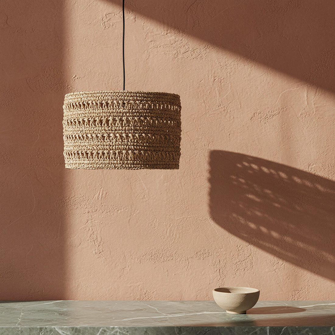 Lampa wisząca Herba Naturalna Średnia Ø40cm Surowce