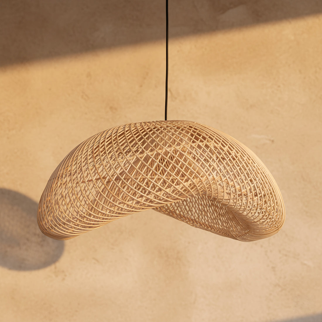 Lampa wisząca Maze Organic Naturalna XL Surowe Materiały