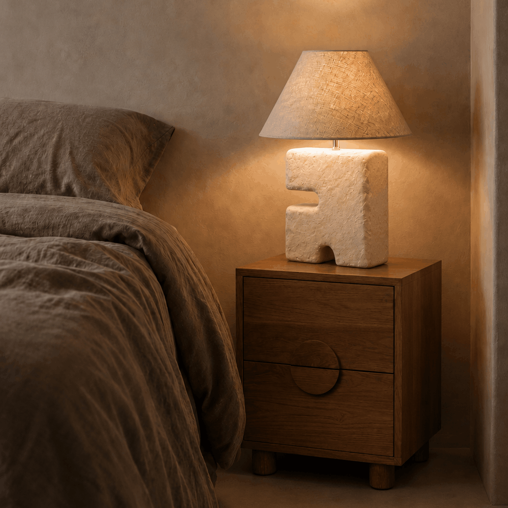 Lampa stołowa L’Objet Biała M Bazar Bizar