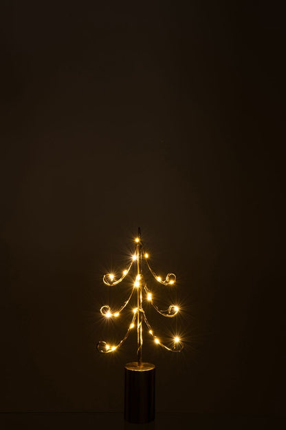 Lampa LED na wysokiej, cylindrycznej podstawie z żelaza w kolorze złotym, zestaw 3 szt. J-Line