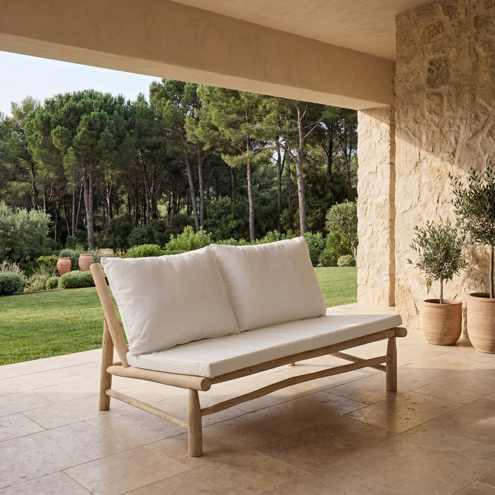 Dwuosobowa sofa Island – naturalna biel Bazar Bizar
