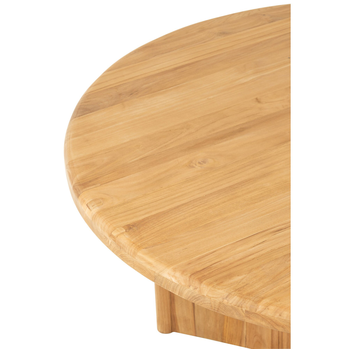 Okrągły stół do jadalni z naturalnego drewna tekowego Ø150 cm J-Line