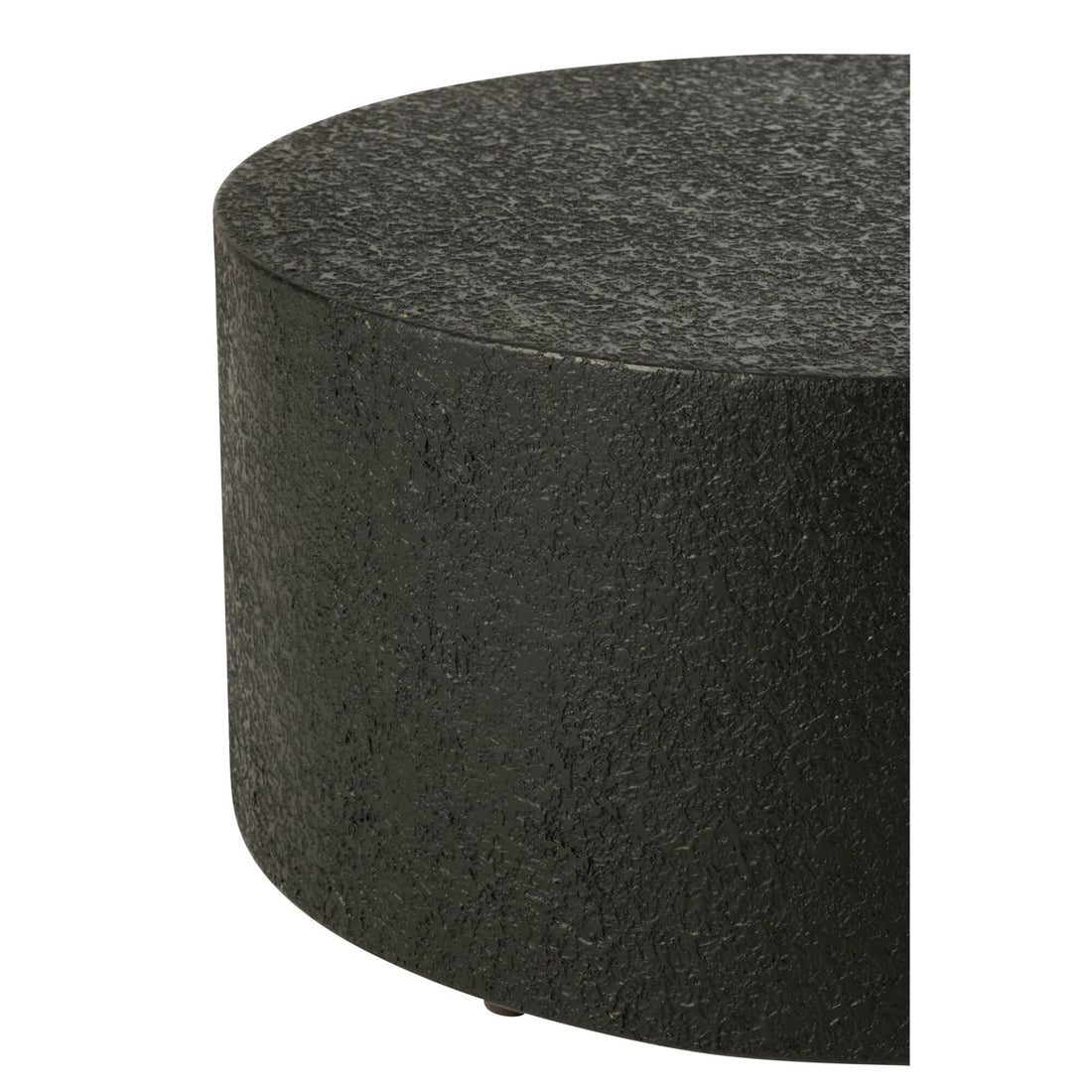 Stolik kawowy cylindryczny MDF czarny J-Line