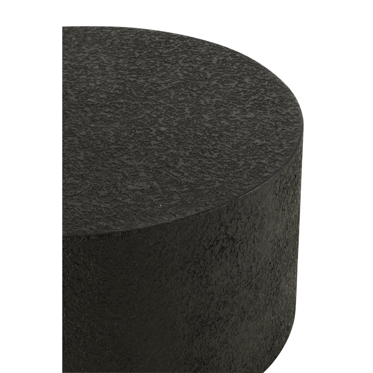 Stolik kawowy cylindryczny MDF czarny J-Line