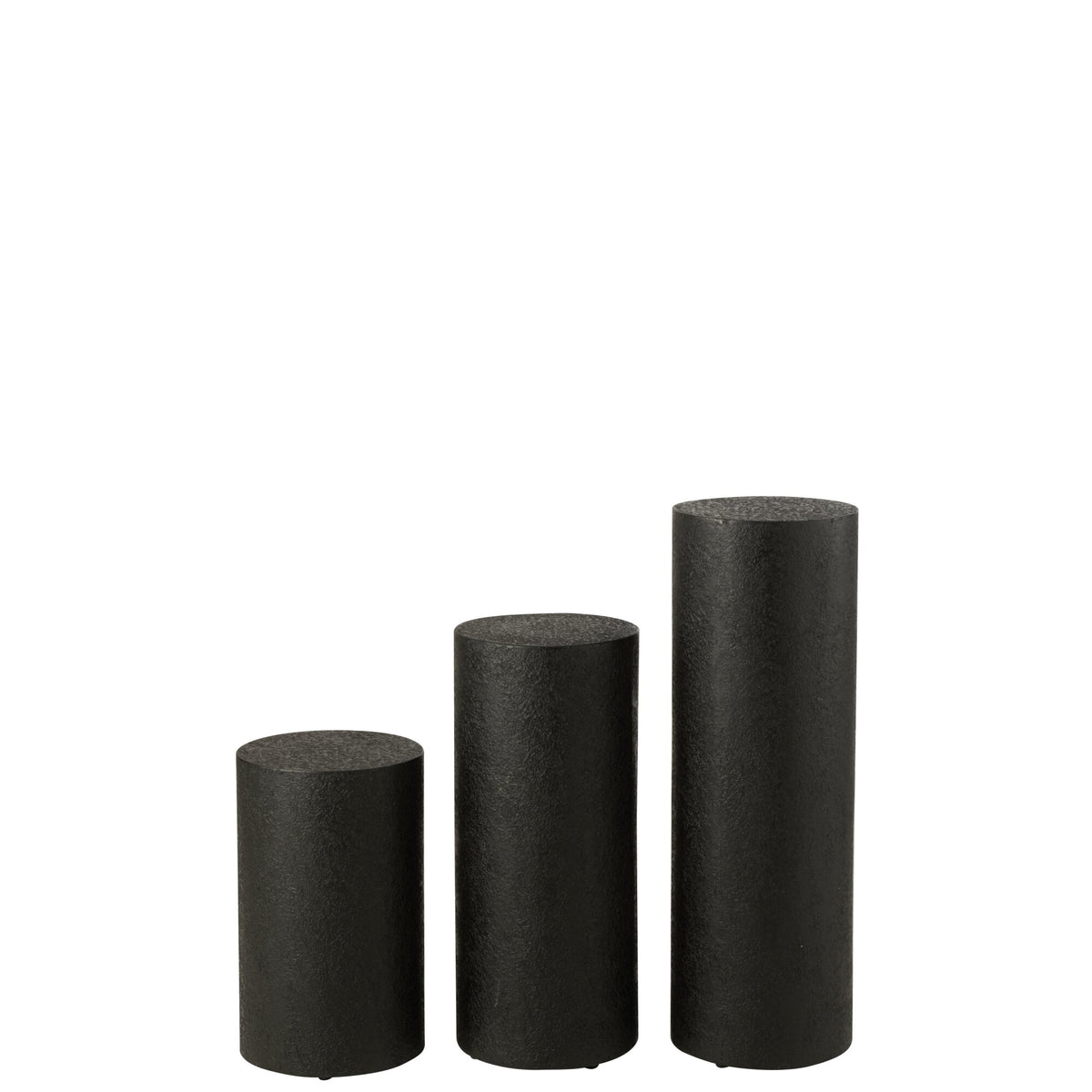 Stolik kawowy cylindryczny MDF czarny J-Line