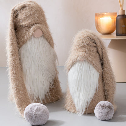 Santa Claus Winter Polyester Beige/White Large - - J-Line - livinglovely.nl