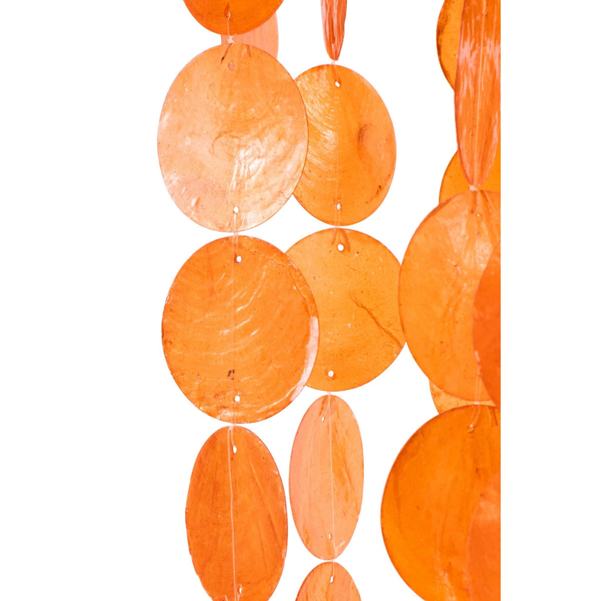 Lampa wisząca Capiz pomarańczowa Large Ø80cm x H250cm J-Line