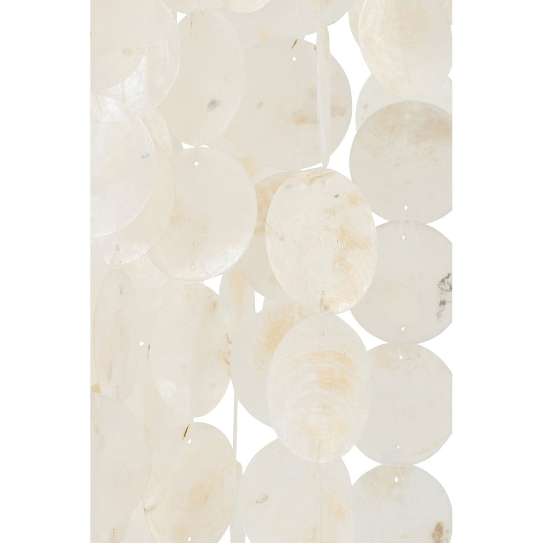 Lampa wisząca z muszli Capiz Biała Large Ø80cm x H250cm J-Line