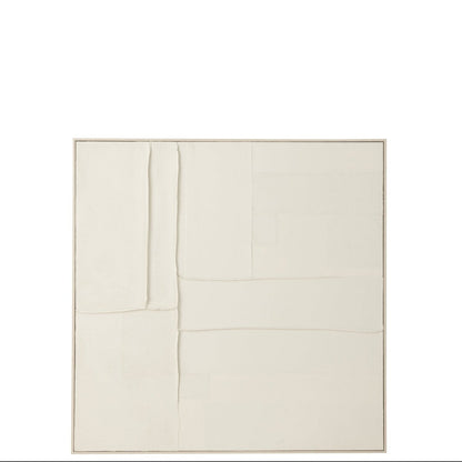 Obraz Log Canvas/drewno sosnowe biały J-Line