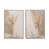 Painting Vase Pampas Canvas/Wood Beige Assortment Of 2 - Schilderij - J-Line - livinglovely.nl