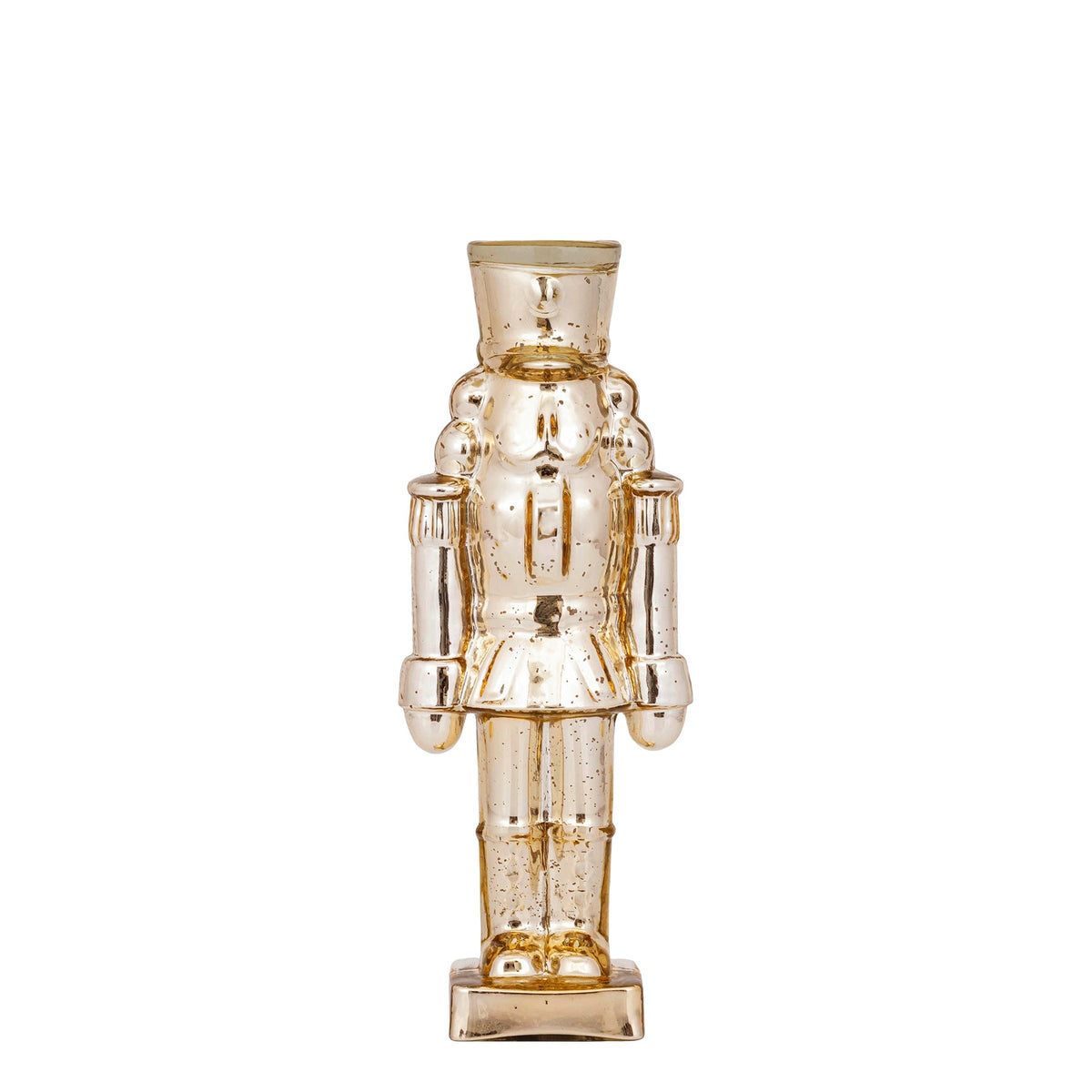 Set Van 2 Breyen Notenkrakers Glas Goud Glanzend van PTMD, Breyen Notenkraker Medium uit de set los op witte achtergrond