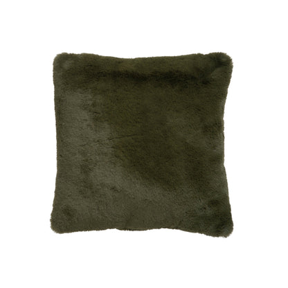 Kussen Cutie Groen uit de set van J-Line, donkergroen sierkussen van 45x45 cm
