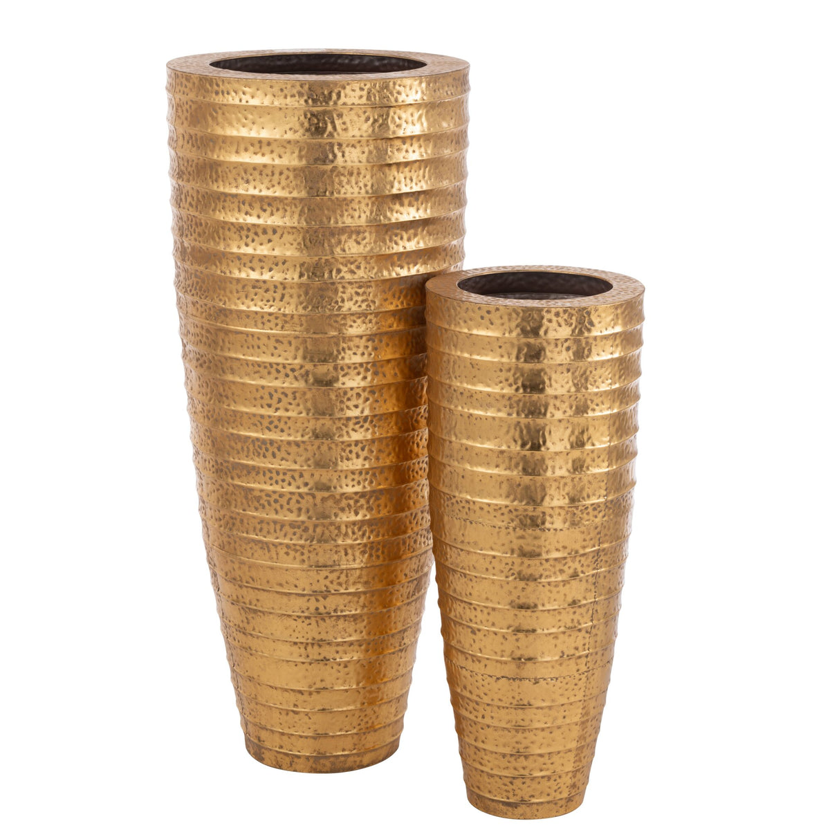 Zestaw 2 wazonów Metal Egipt Metal złoty J-Line