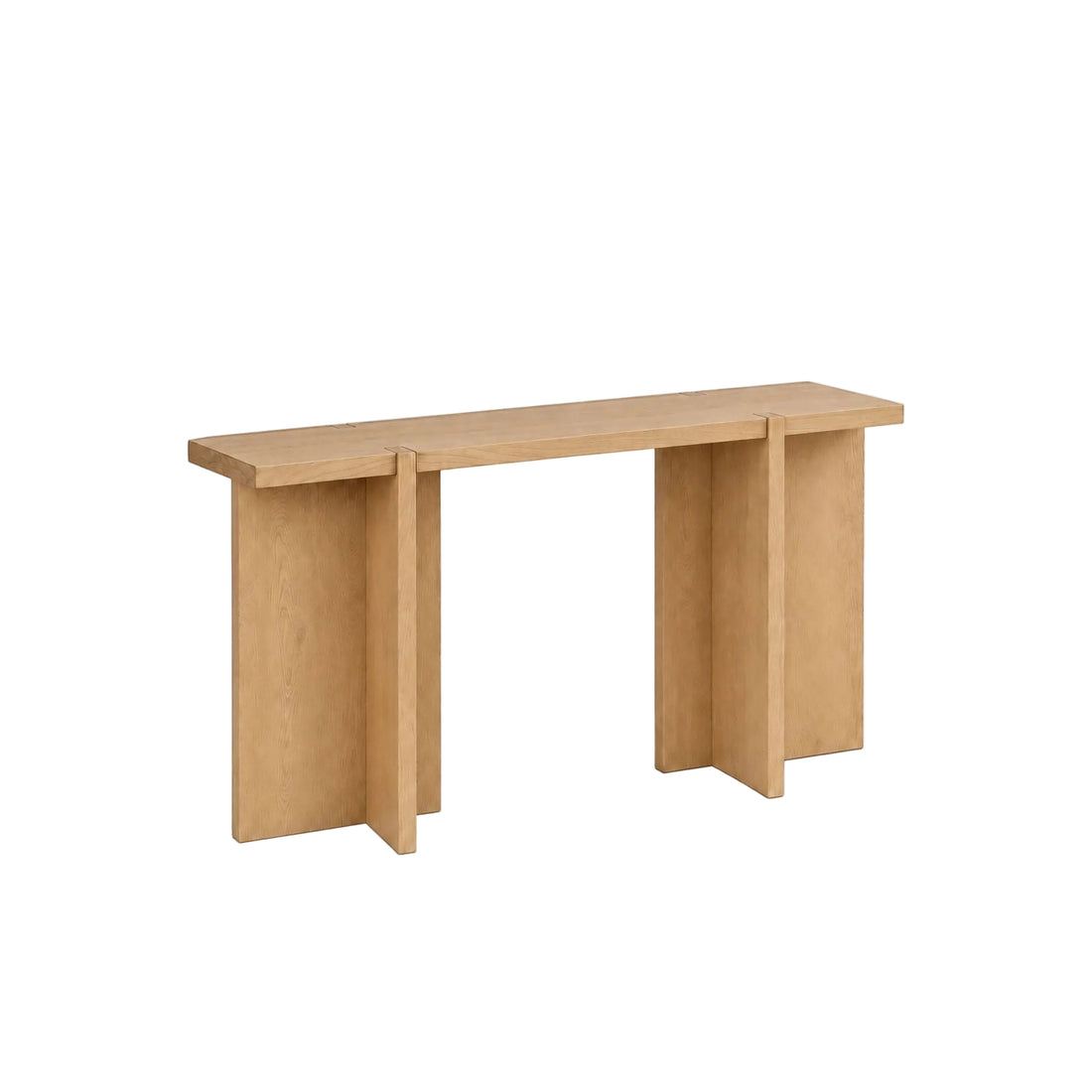 Sidetable Asa Eikenhout Naturel van Pomax, productfoto in naturel met de volledige vorm in beeld