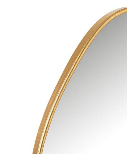 Spiegel Abstract Mdf/Glas Goud Large 80x45cm - Spiegel - J-Line - livinglovely.nl
