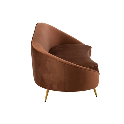 Tapicerowana sofa Elisabeth brązowa 180 cm J-Line