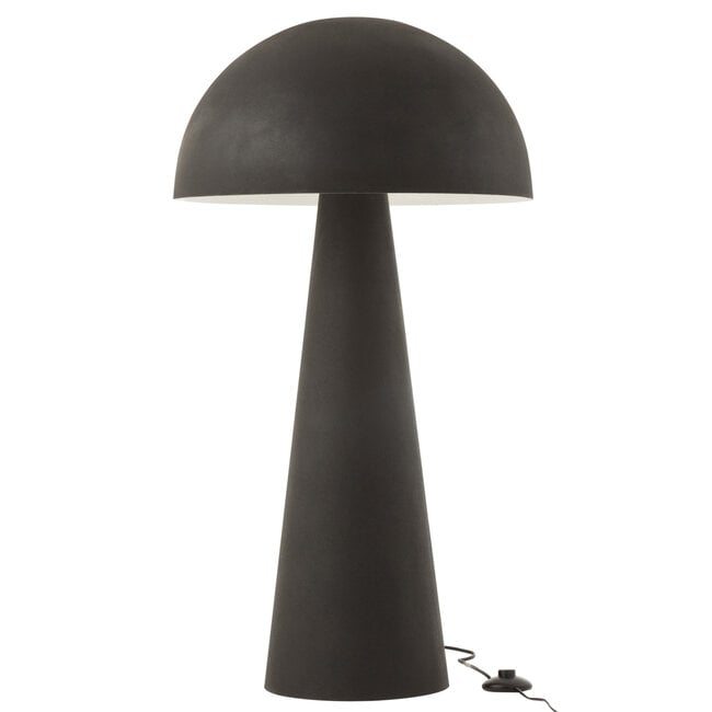 Tafellamp Paddenstoel Metaal Mat Zwart Extra Large J-Line