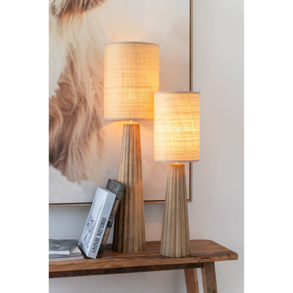 Lampa stołowa Parasol Ailanthus Drewno Naturalne Large J-Line