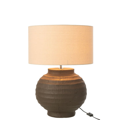 Tafellamp Terracotta Bruin J-Line
