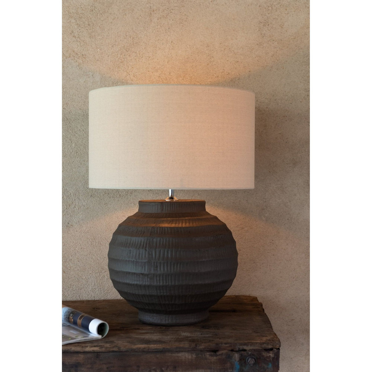 Tafellamp Terracotta Bruin J-Line