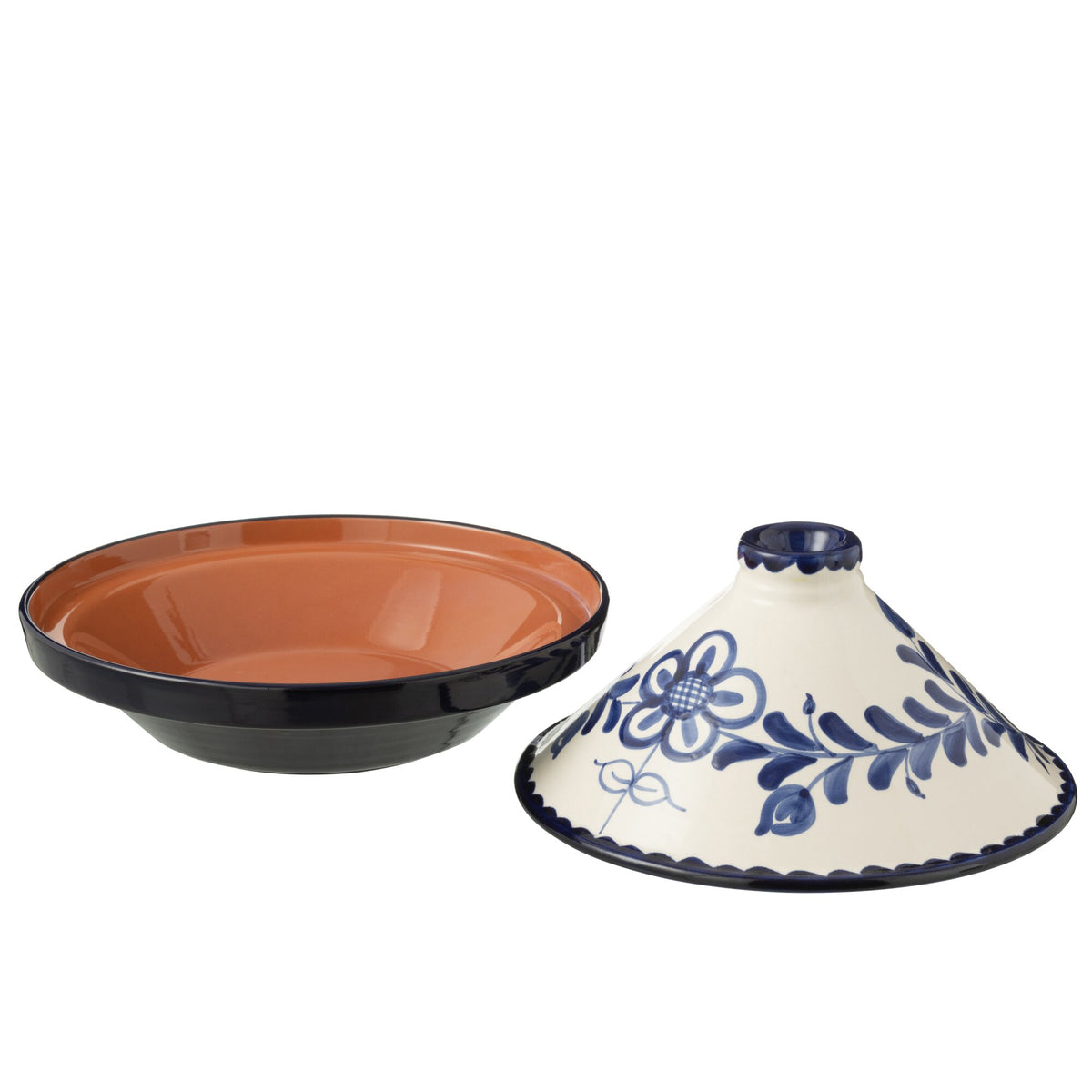Tagine Granada Motyw Kobaltowy Niebieski/Biały Ceramika J-Line