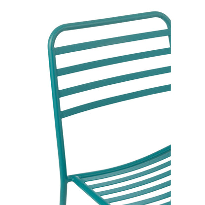 Krzesło ogrodowe Dedi Turquoise Metal J-Line