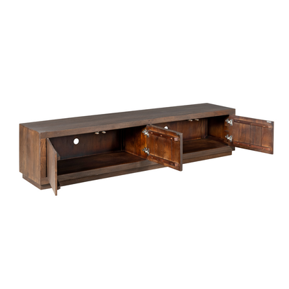 TV-meubel Brussel Bruin van Starfurn, 200 cm breed met push to open systeem
