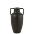 Vaas 2 Armen Terracotta Zwart 66cm Large - Vaas - J-Line - livinglovely.nl