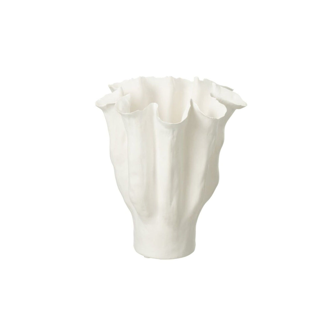 Vaas Calyx Keramiek Wit Medium J-Line