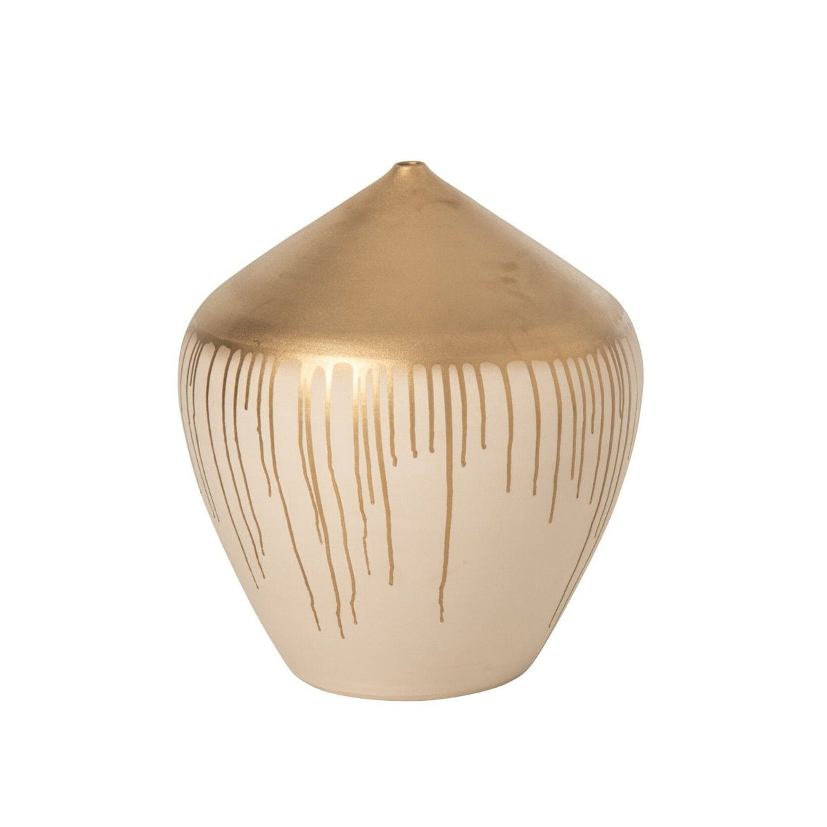 Vaas Keramiek Beige Goud Large J-Line