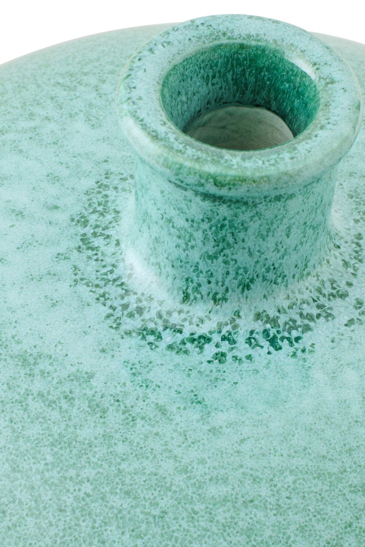 Wazon ceramiczny miętowy/biały J-Line