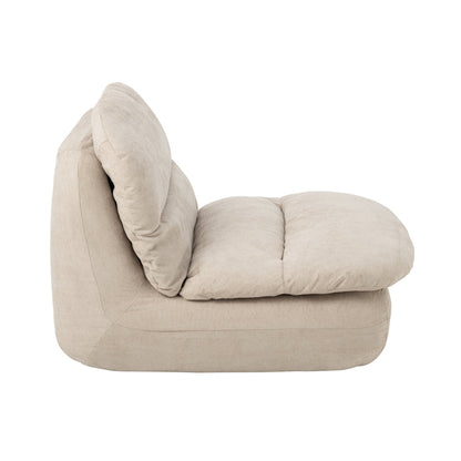 Schuimstoel Ecru van J-Line, L82cm x B100cm x H75cm