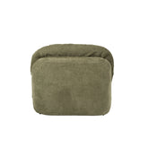Detail van de gedempte olijfgroene bekleding van J-Line