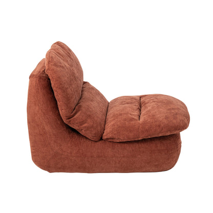Schuimstoel Roestbruin van J-Line, L82cm x B100cm x H75cm