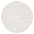 Rond vloerkleed La Belle van MUST Living in zandkleurige viscose met een doorsnede van 150 cm