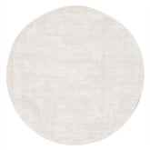 Groot rond vloerkleed La Belle van MUST Living in zandkleurige viscose, doorsnede 250 cm