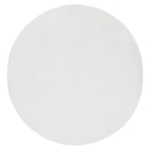 Rond vloerkleed Noble van MUST Living in ivoorkleurig polyester met een doorsnede van 200 cm
