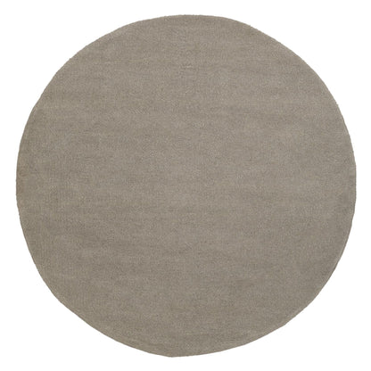 Rond vloerkleed Noble van MUST Living in taupe polyester met een doorsnede van 150 cm