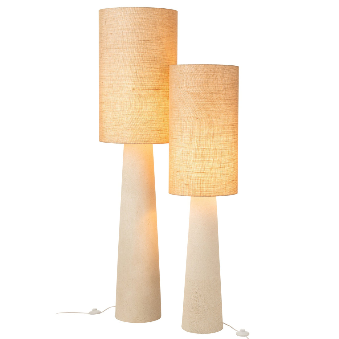 Lampa podłogowa Ava włókno szklane/juta naturalna Large H168,5cm J-Line